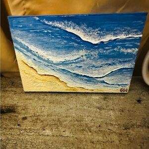“When you go through deep waters, I will be with you” Isaiah 43:2
4x6 acrylic